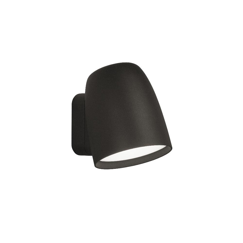 Nut Wall, Adjustable, Black, LED, 6.3W, Triac Dim, IP54