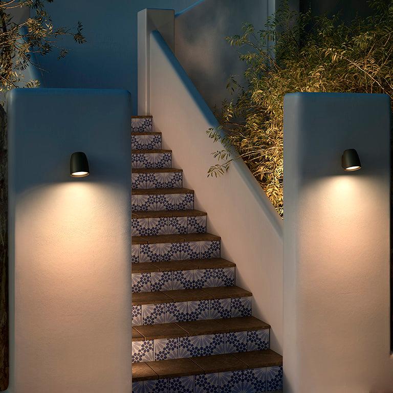 Nut Wall, Adjustable, Terracotta, LED, 6.3W, Thumbswitch Touch Dim, IP54