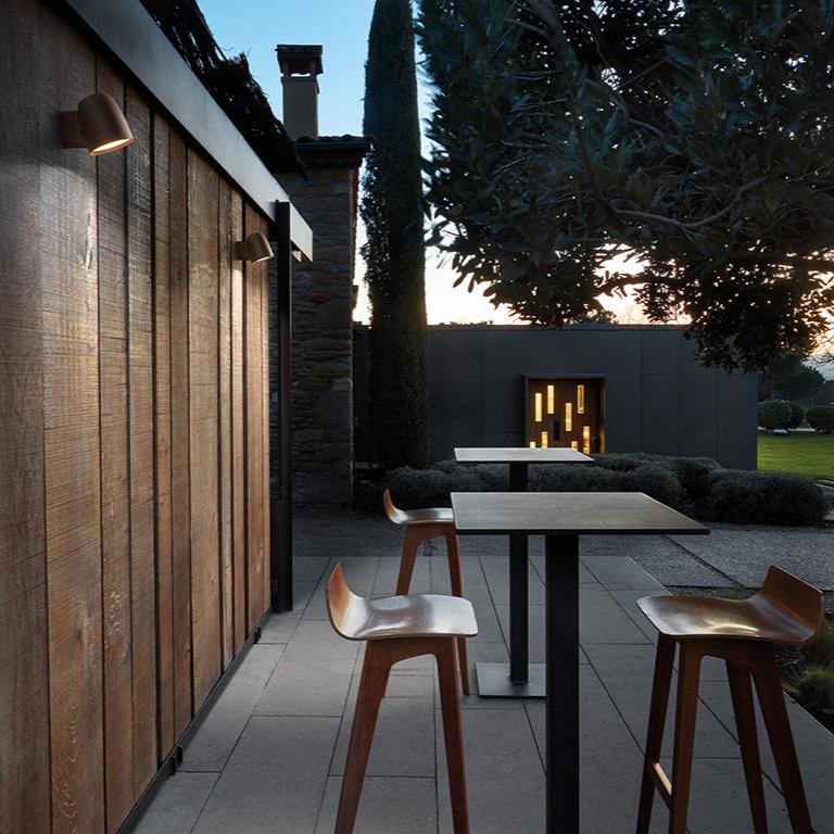 Nut Wall, Adjustable, Grey, LED, 6.3W, Triac Dim, IP54