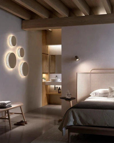 Nut Wall, Adjustable, Terracotta, LED, 6.3W, Thumbswitch Touch Dim, IP54