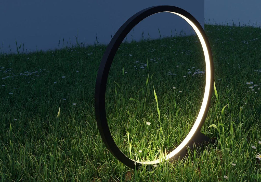 OLight Floor Lamp Plug In, 90 cm, Black, LED, On/Off or App, IP44