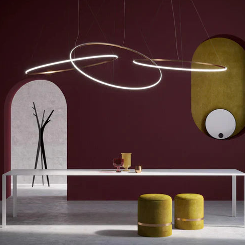 Olympic Pendant Triple, Bronze, LED, Push, 1-10v or DALI Dim, IP40