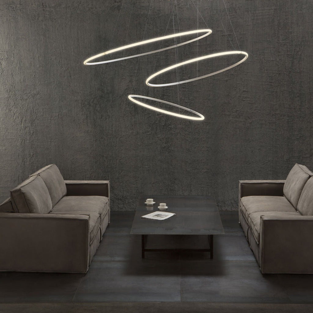 Olympic Pendant Triple, Bronze, LED, Push, 1-10v or DALI Dim, IP40