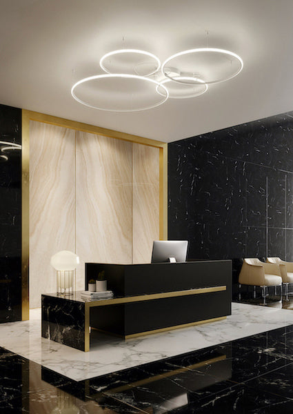 Olympic Pendant Triple, Bronze, LED, Push, 1-10v or DALI Dim, IP40