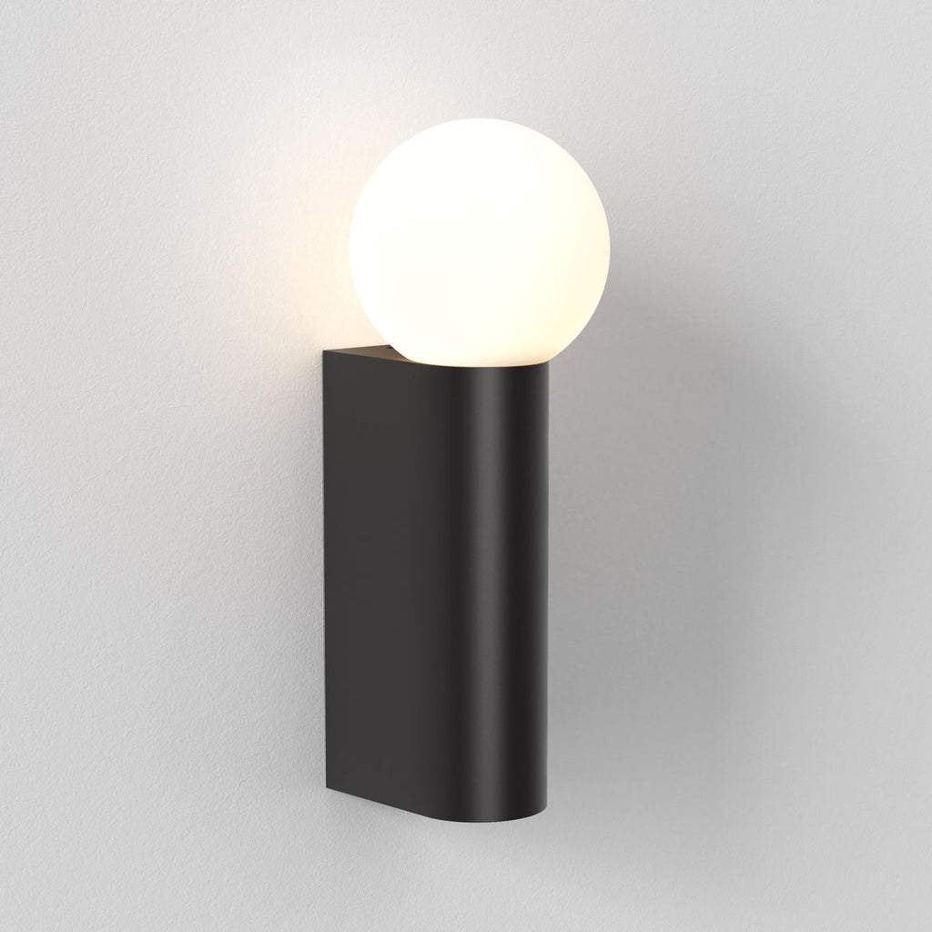 Ortona Wall Light, Single, Black, G9, IP44