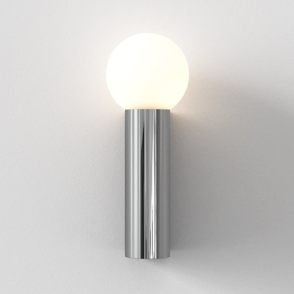 Ortona Wall Light, Single, Chrome, G9, IP44