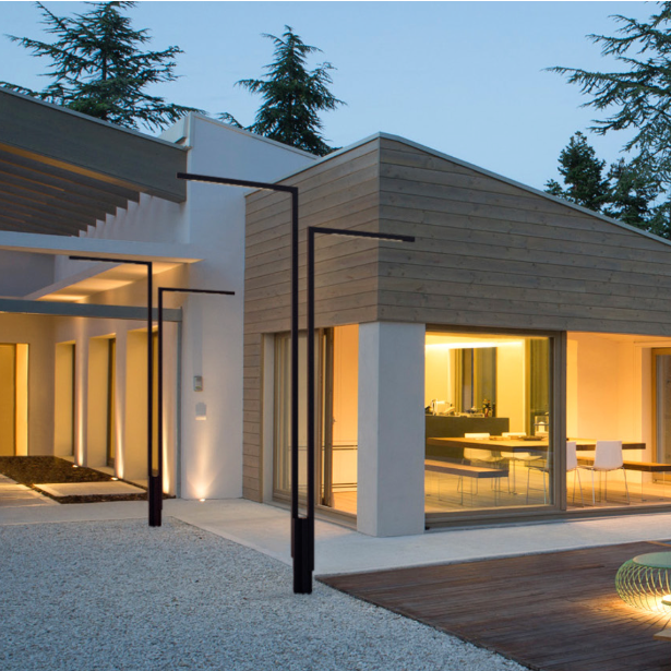 Palo Alto Floor, 2 Light, 310 cm, Brown, LED, 30W, On/Off, IP65