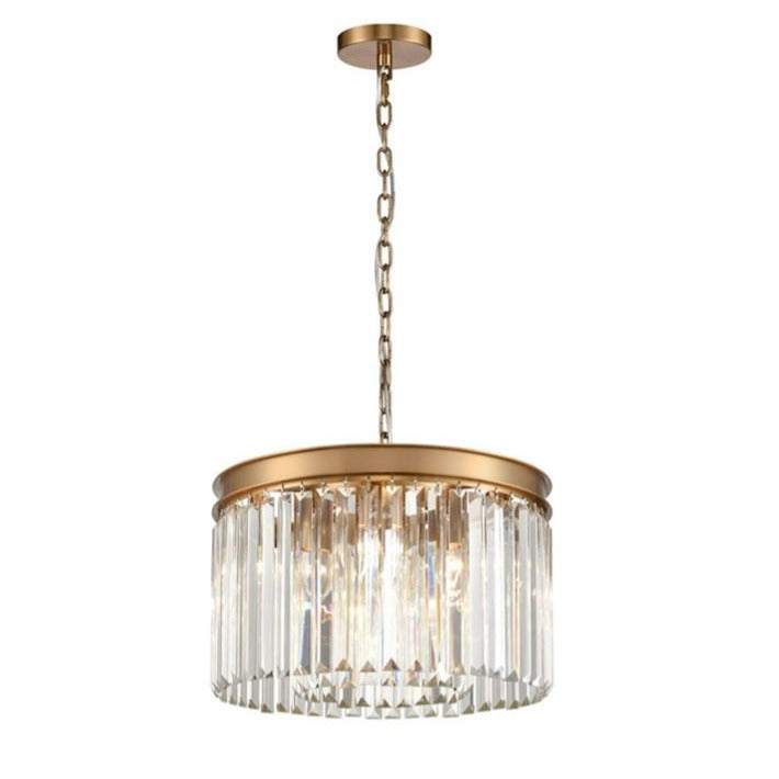Perdita Pendant, Drum, Brushed Brass, E14, IP20