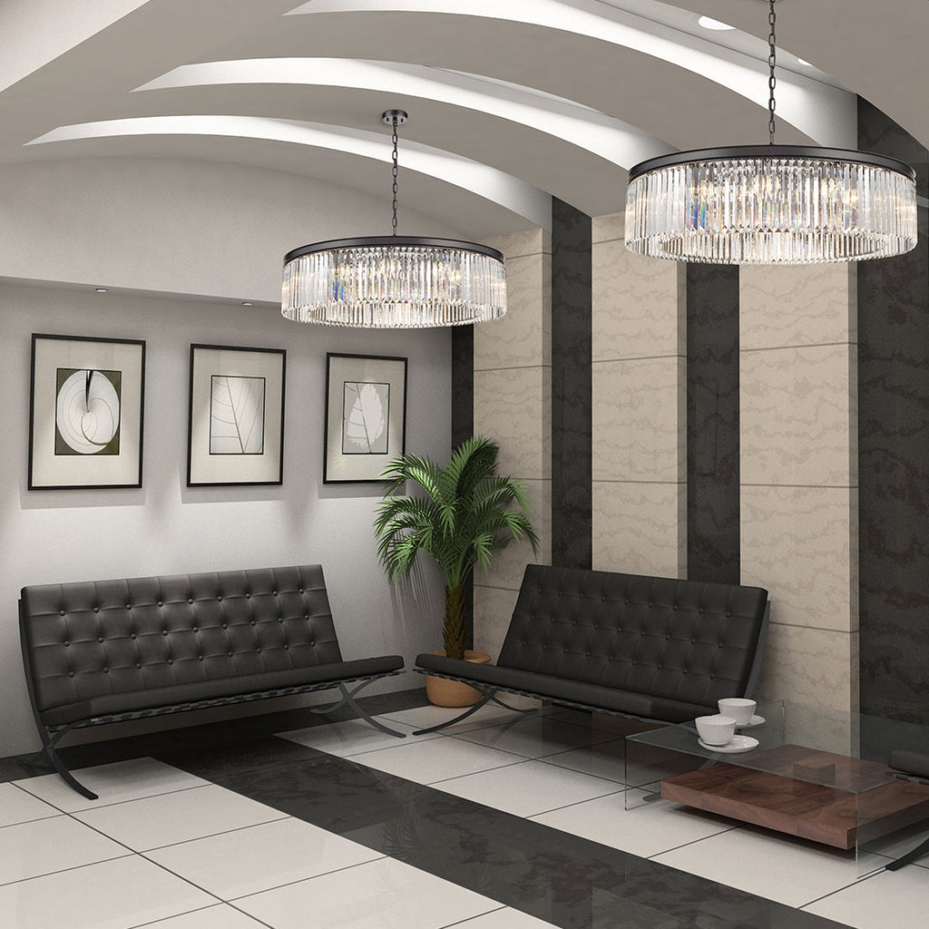 Perdita Pendant, Drum, Brushed Brass, E14, IP20