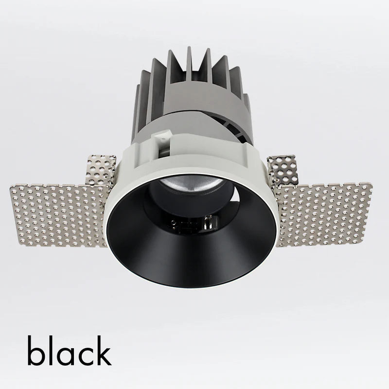 Performance Downlight, Small, Trimless, Round, Adjustable, Black, VARIABLE LED, Dim, IP40