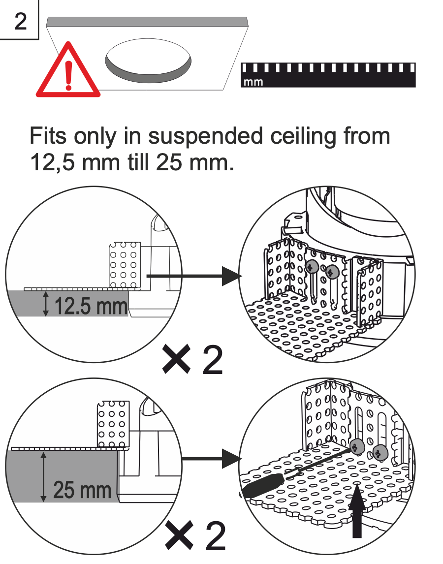 Performance Downlight, Small, Trimless, Round, Adjustable, Black Chrome, VARIABLE LED, Dim, IP40