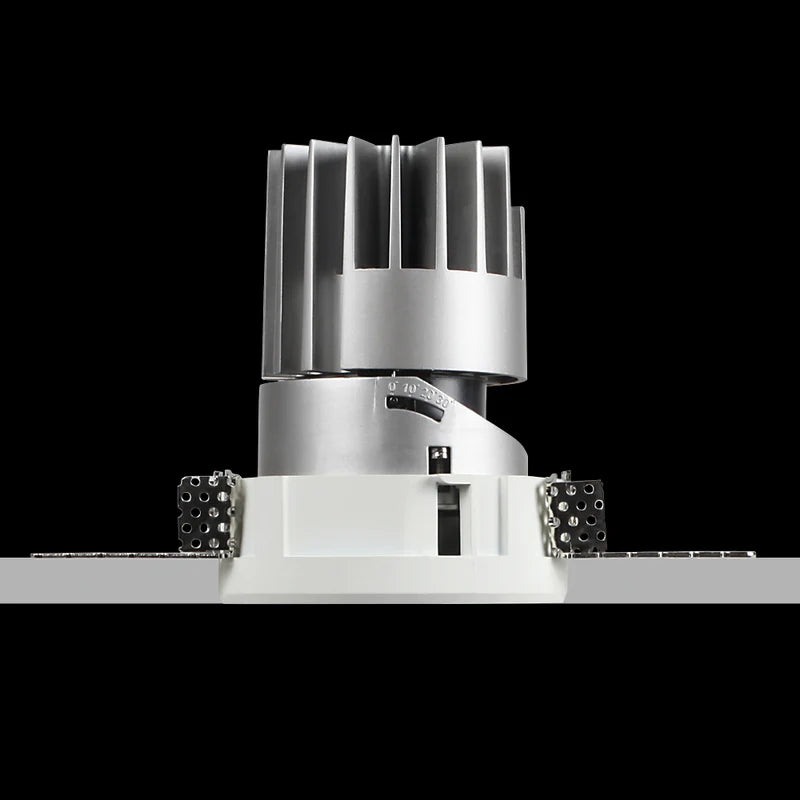 Performance Downlight, Wall-Washer, Small, 2G, Trimless, Round, Silver, LED, Dim, IP40