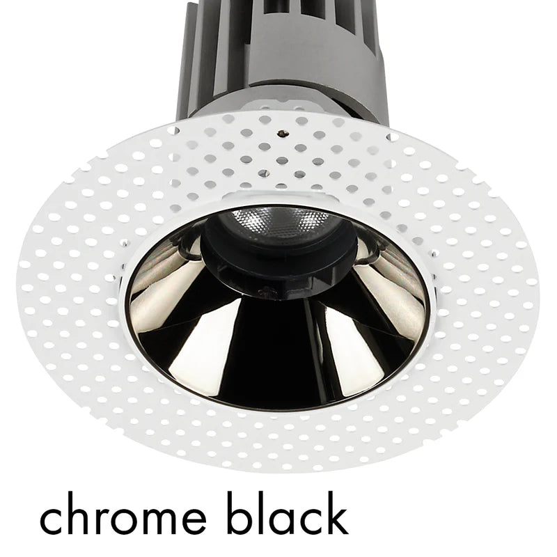 Performance Downlight, XS, Trimless, Round, Adjustable, Black Chrome, 11W, LED, Dim, IP40