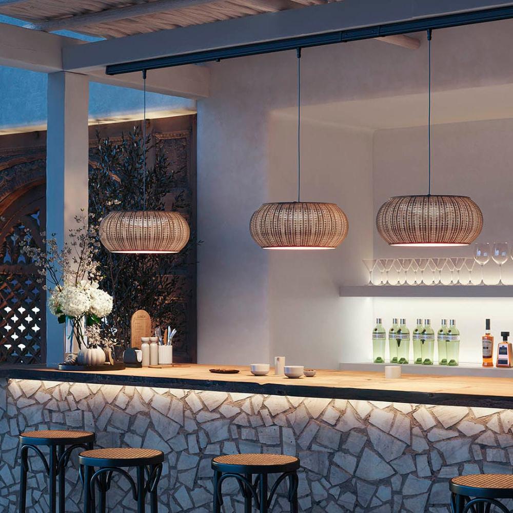 Perris Pendant, Beige, LED, 17.1W, Triac Dim, IP54