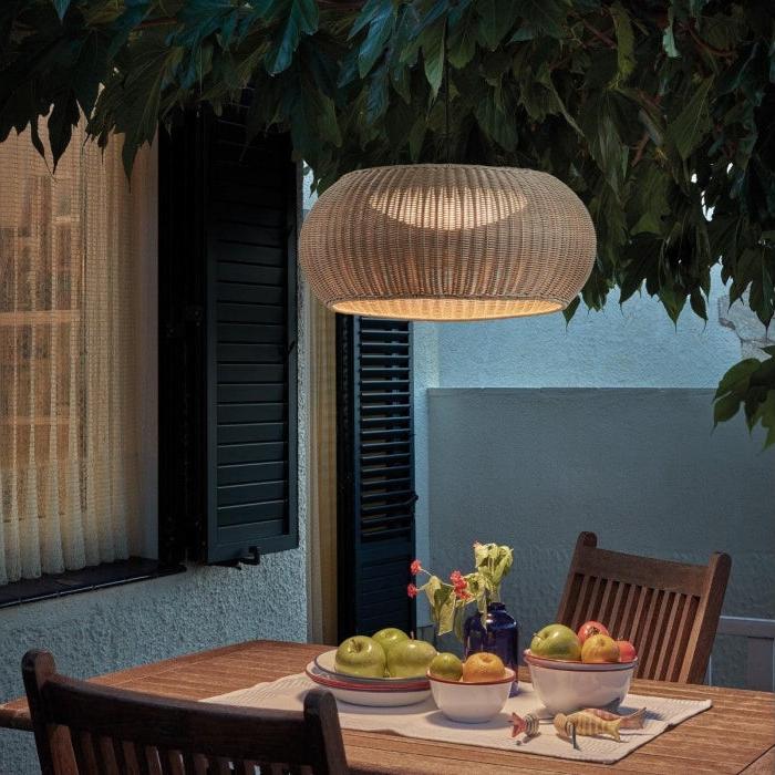 Perris Pendant, Beige, LED, 17.1W, Triac Dim, IP54