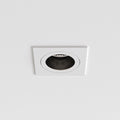 Pinhole Slimline Square Downlight, Fixed, White, GU10, IP65, Fire Rated