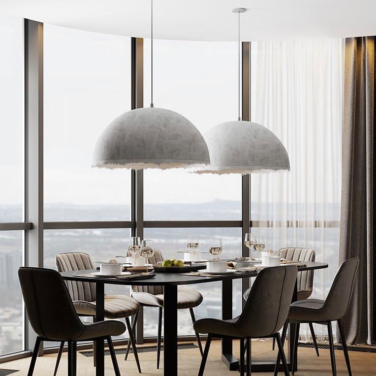 Plancton Pendant, 45 cm ø, White Fibreglass, E27, IP20