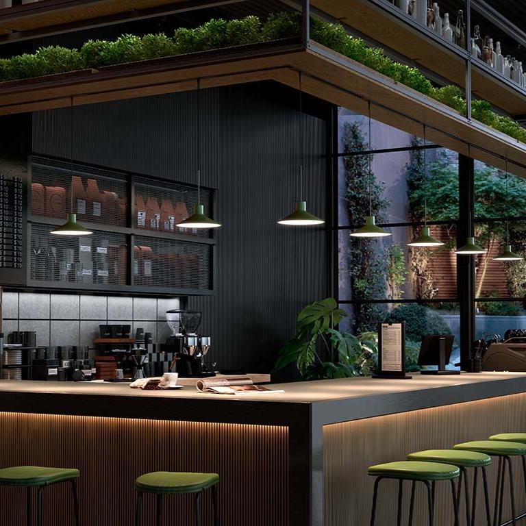 Platet Pendant, Brass, Surface, LED, 4.2W, Triac Dim, IP20