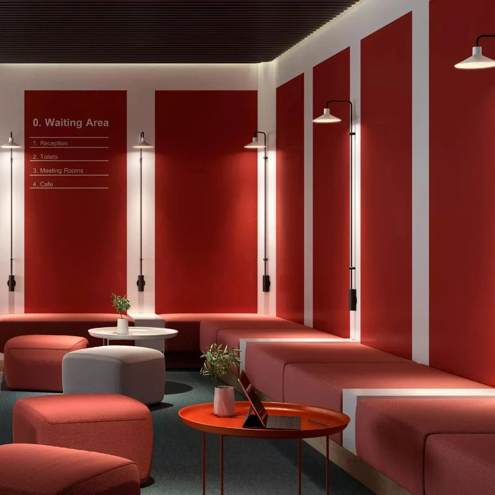 Platet Wall, Long Arm, Grey, LED, 4.2W, Triac Dim, IP20