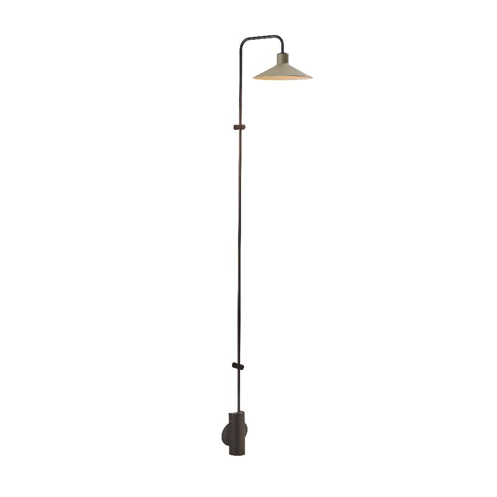Platet Wall, Long Arm, Olive, LED, 4.2W, Thumbswitch, IP20