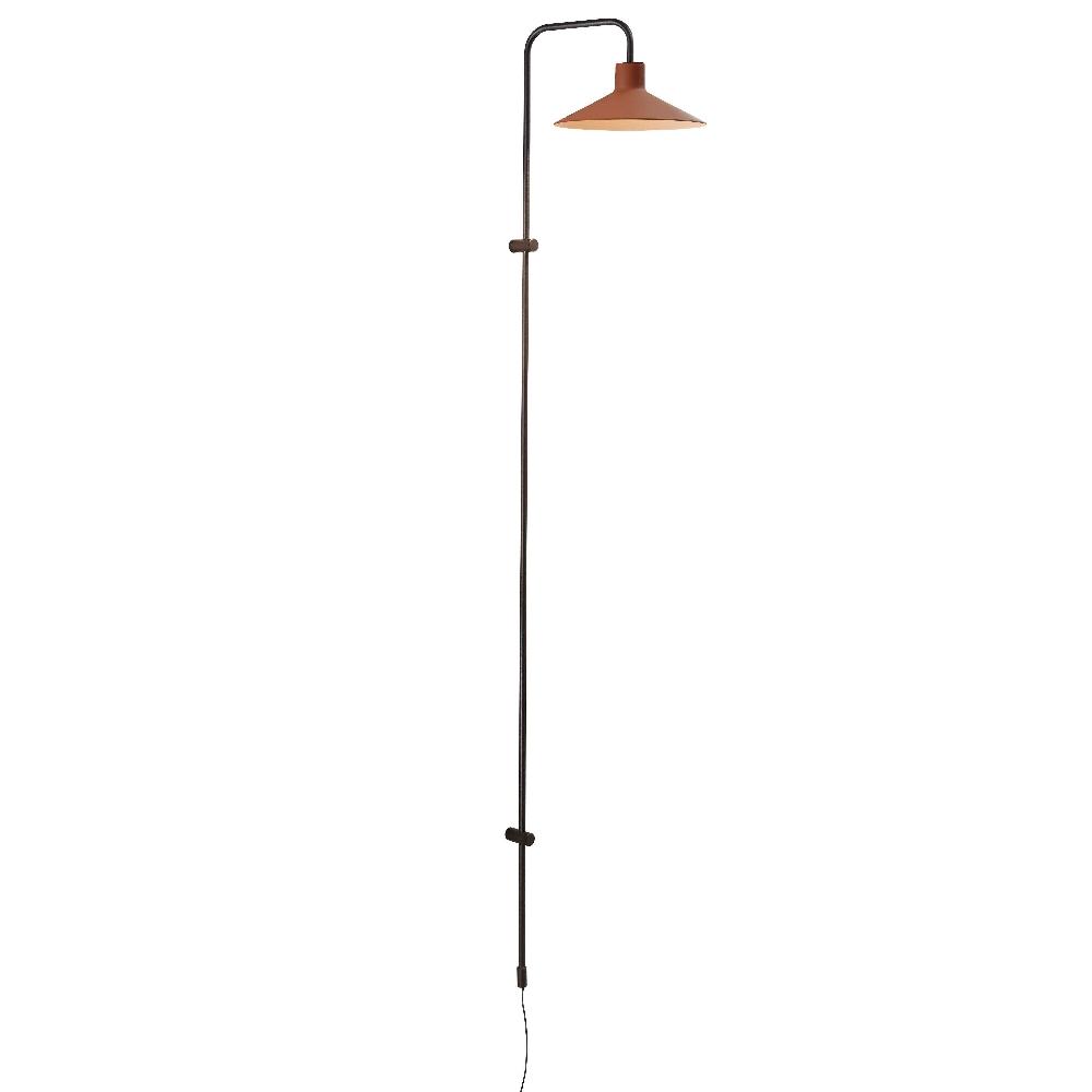 Platet Wall, Long Arm, Terracotta, LED, 4.2W, Foot Dimmer, Plug In, IP20