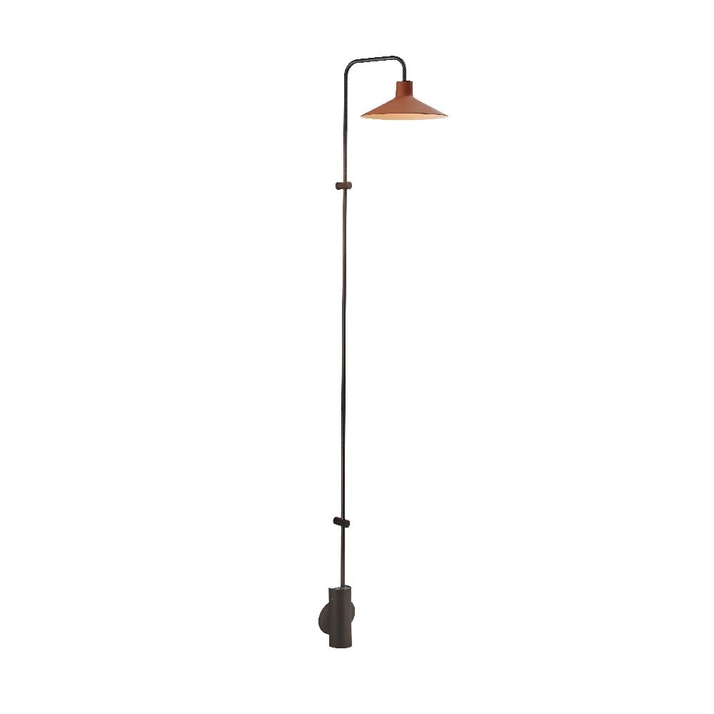 Platet Wall, Long Arm, Terracotta, LED, 4.2W, Thumbswitch, IP20