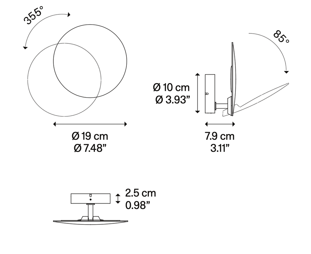 Puzzle-wall-light-IP65-line-drawing