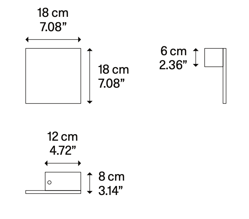 Puzzle Wall or Ceiling Light, Square, LED, Triac Dim, IP65