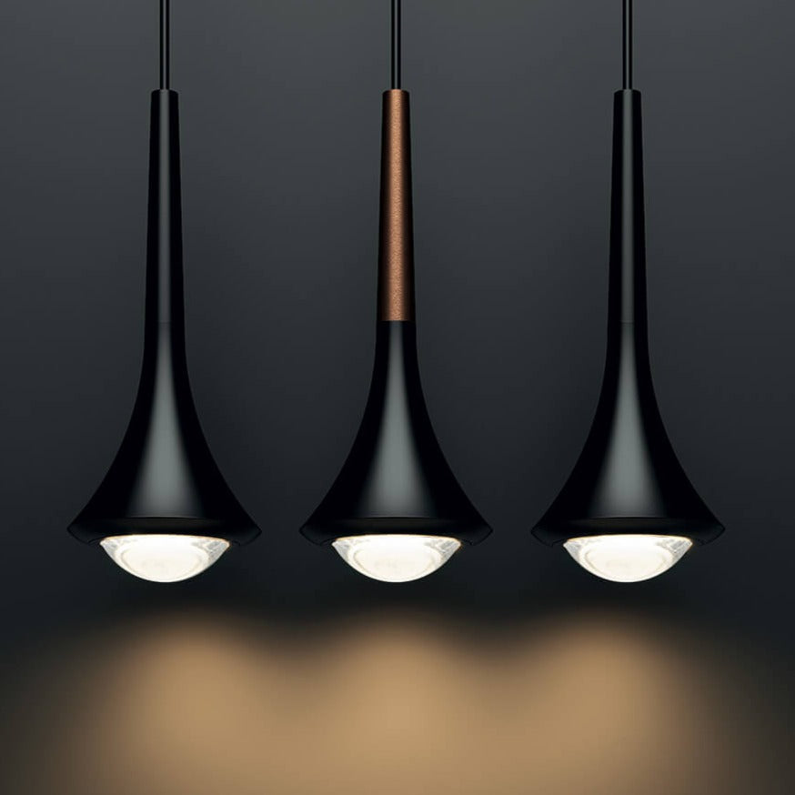 Rain Pendant, Black, LED, Triac Dim, IP20