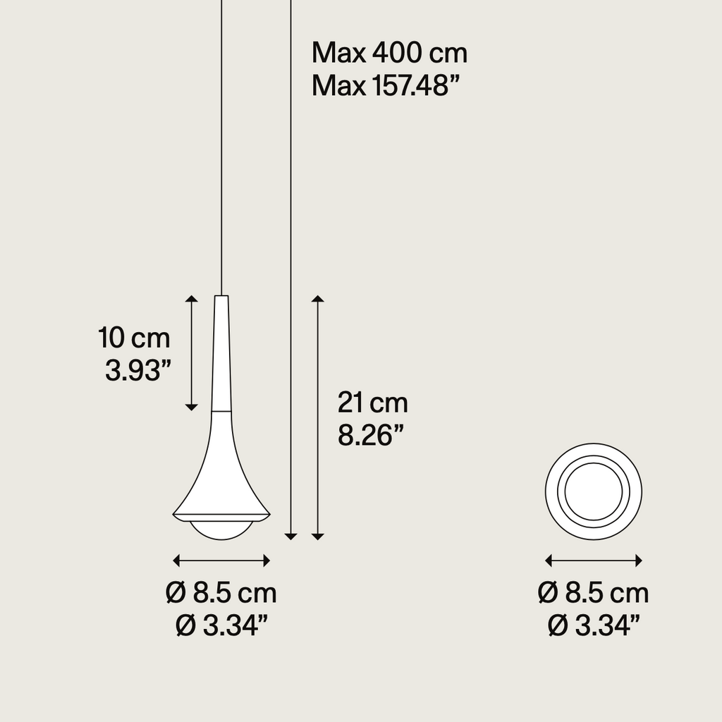 Rain Pendant, Chrome, LED, Triac Dim, IP20