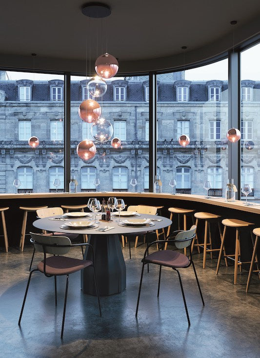 Random Solo Pendant, Clear Glass, LED, Triac Dim, IP20