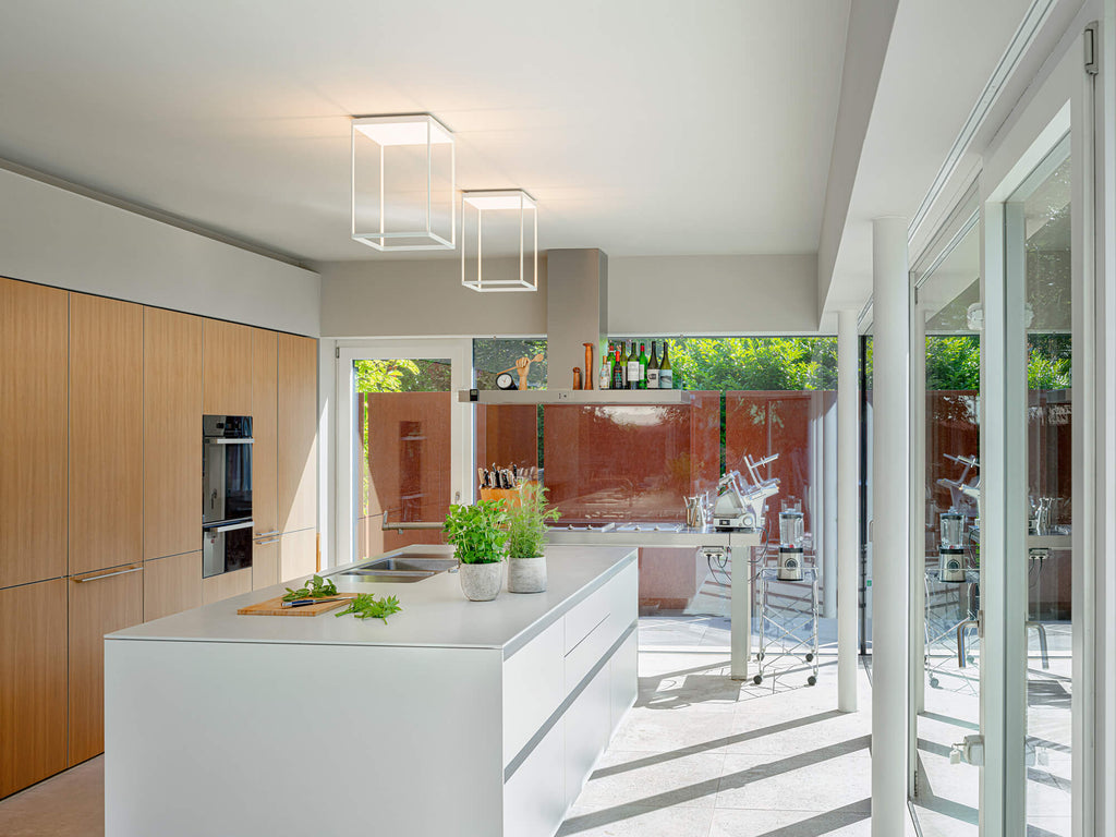 Reflex Ceiling 300 x 450 in White over Kitchen Island