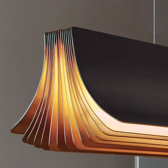 Respiro Linear Pendant, Gold, 90 cm, LED, Triac Dim, IP20