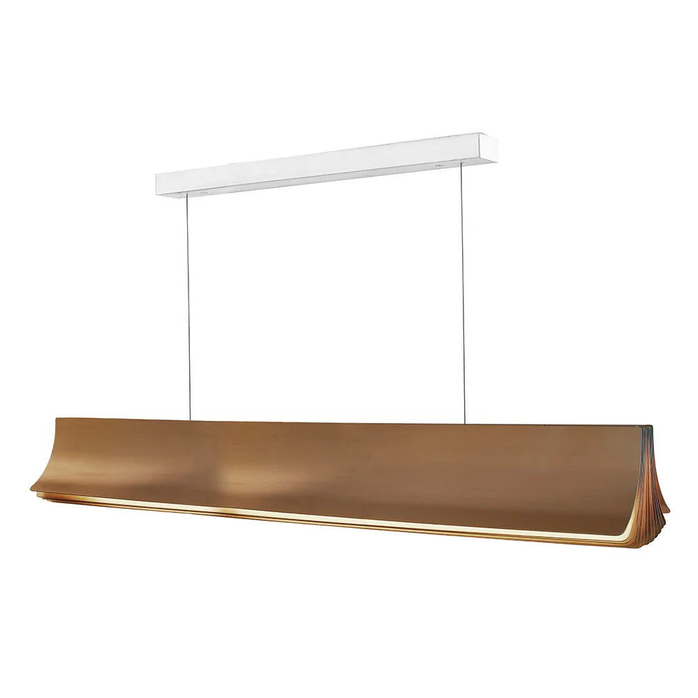 Respiro Linear Pendant, Gold, 120 cm, LED, Triac Dim, IP20