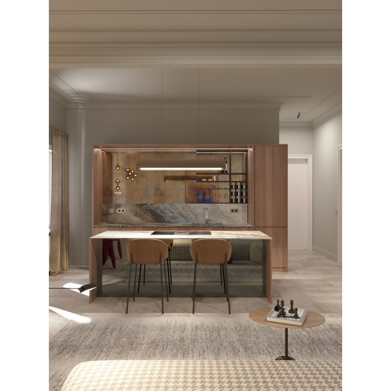 Respiro Linear Pendant, Gold, 120 cm, LED, Triac Dim, IP20