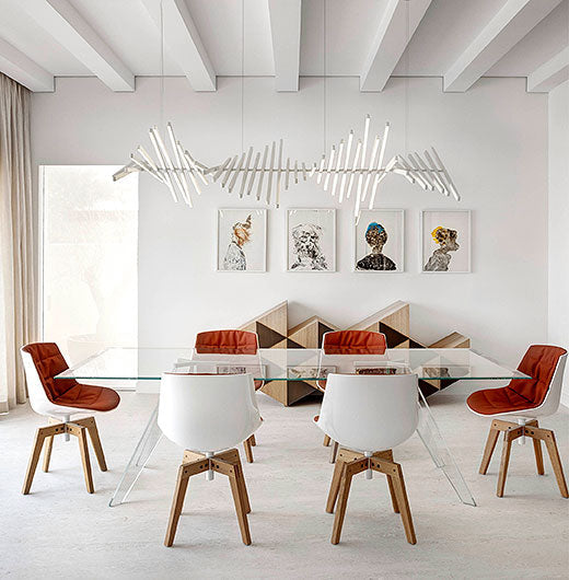 Rhythm Pendant, Horizontal, LED, 1-10v Dim