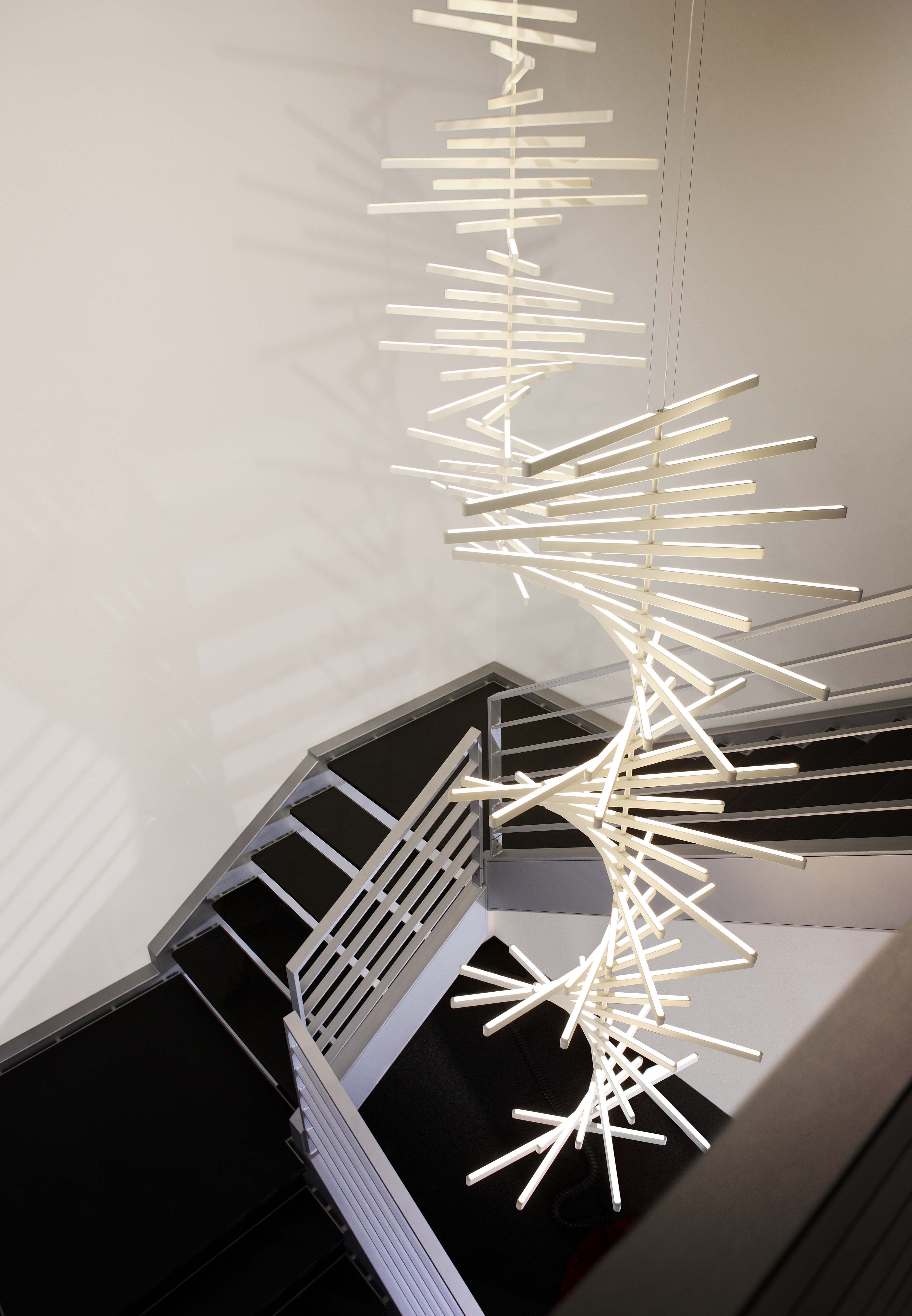 Rhythm Pendant, Vertical, LED, 1-10v Dim