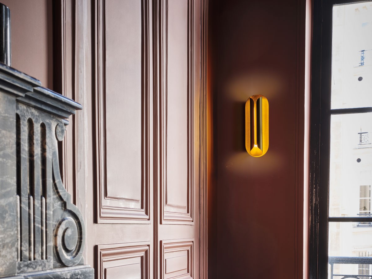 Rosalie Wall, 40 cm H, Anodised Gold, LED, Triac Dim, IP20