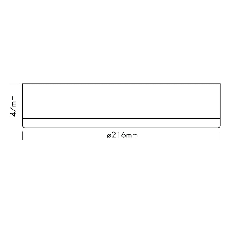 Sol Ceiling Light, XL, Round, White, 25W, LED, Dim, IP54