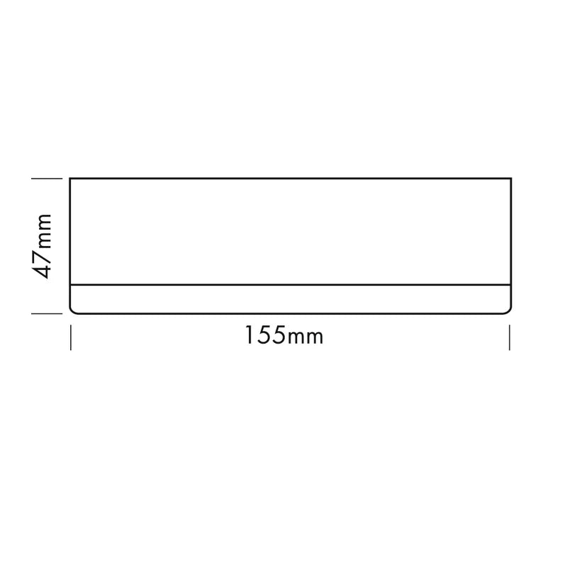 Sol Ceiling Light, Medium, Square, White, 11.5W, LED, Dim, IP54