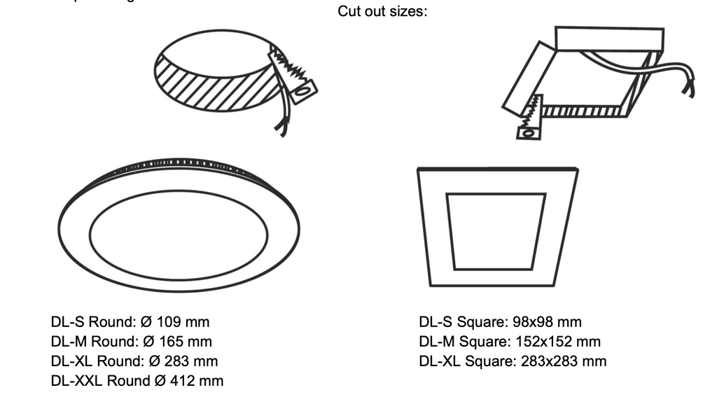 Sol Flush Downlight, Small, Round, White, 6W, LED, Dim, IP40