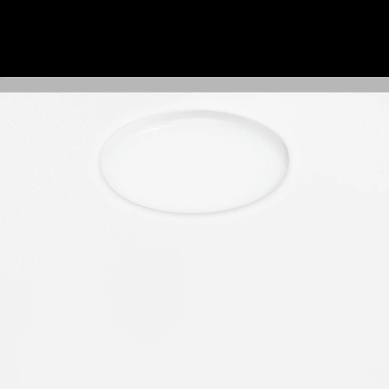 Sol Semi-Flush Downlight, Small, Round, White, 9W, LED, Dim, IP54