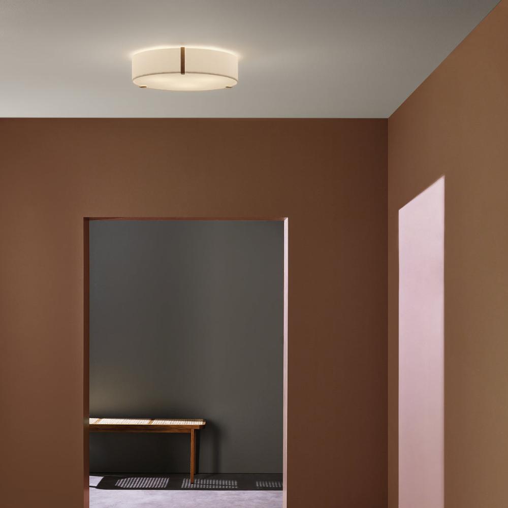 Salina Ceiling, White Fabric, E27, IP20