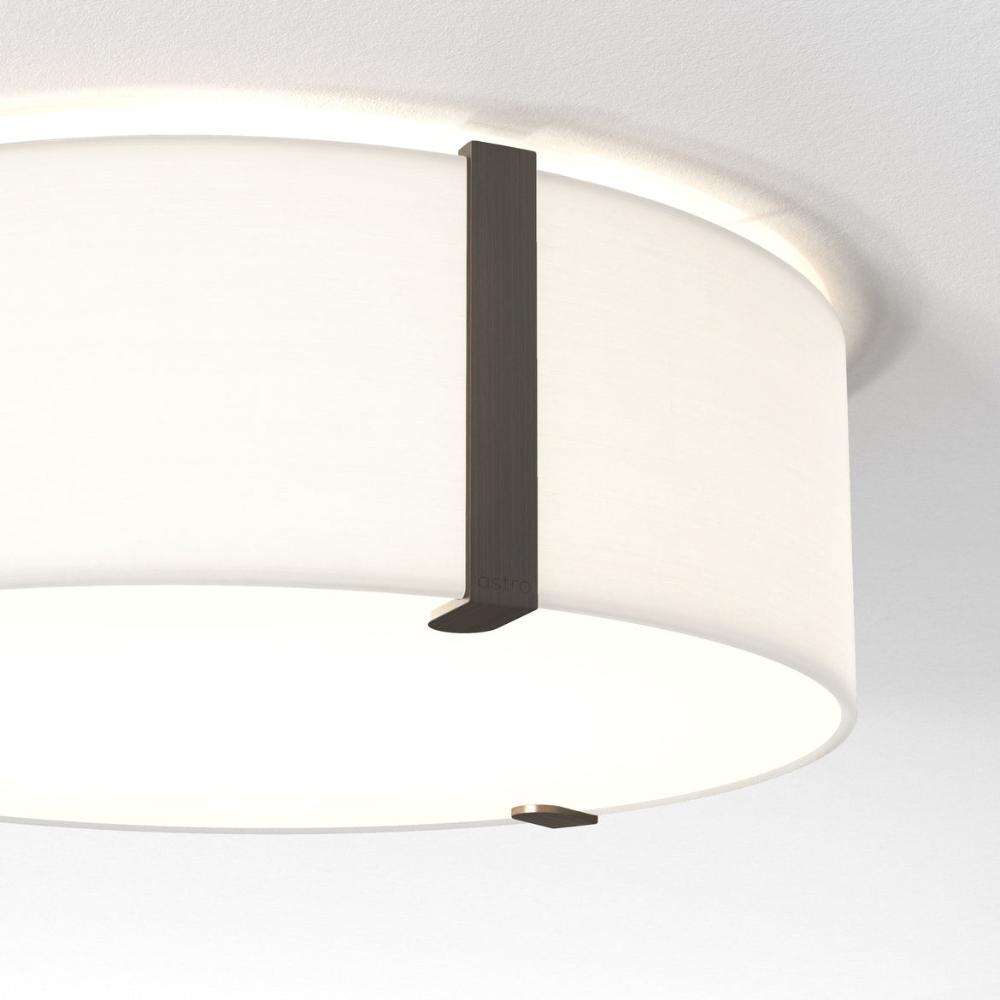 Salina Ceiling, White Fabric, E27, IP20