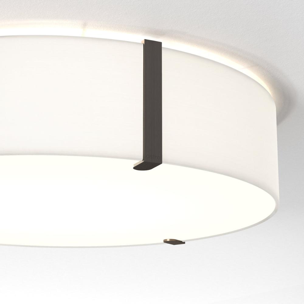 Salina Ceiling, White Fabric, E27, IP20