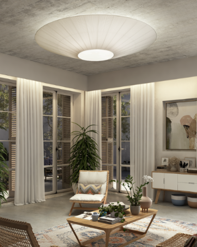 Siam Ceiling, 200 cm, Cream Ribbons, E27, IP20