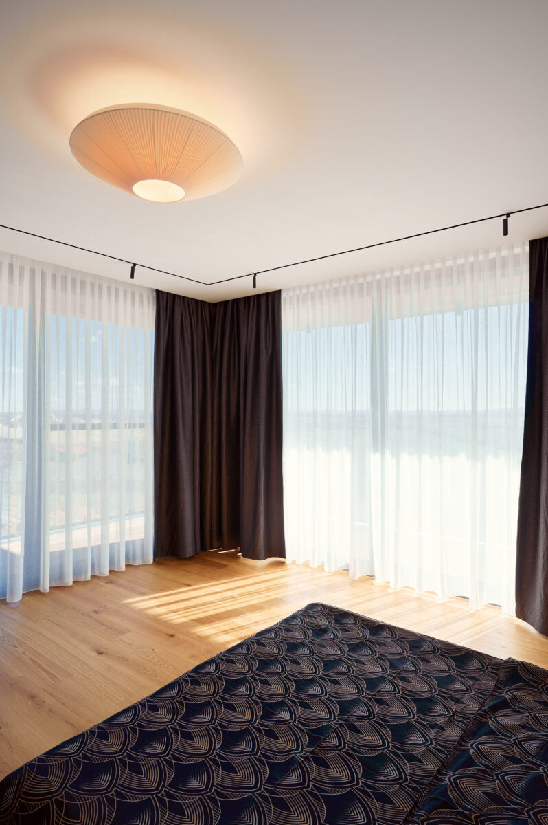 Siam Ceiling, 120 cm, White Ribbons, E27, IP20