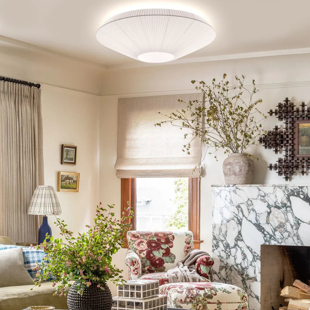 Siam Ceiling, 120 cm, White Ribbons, E27, IP20