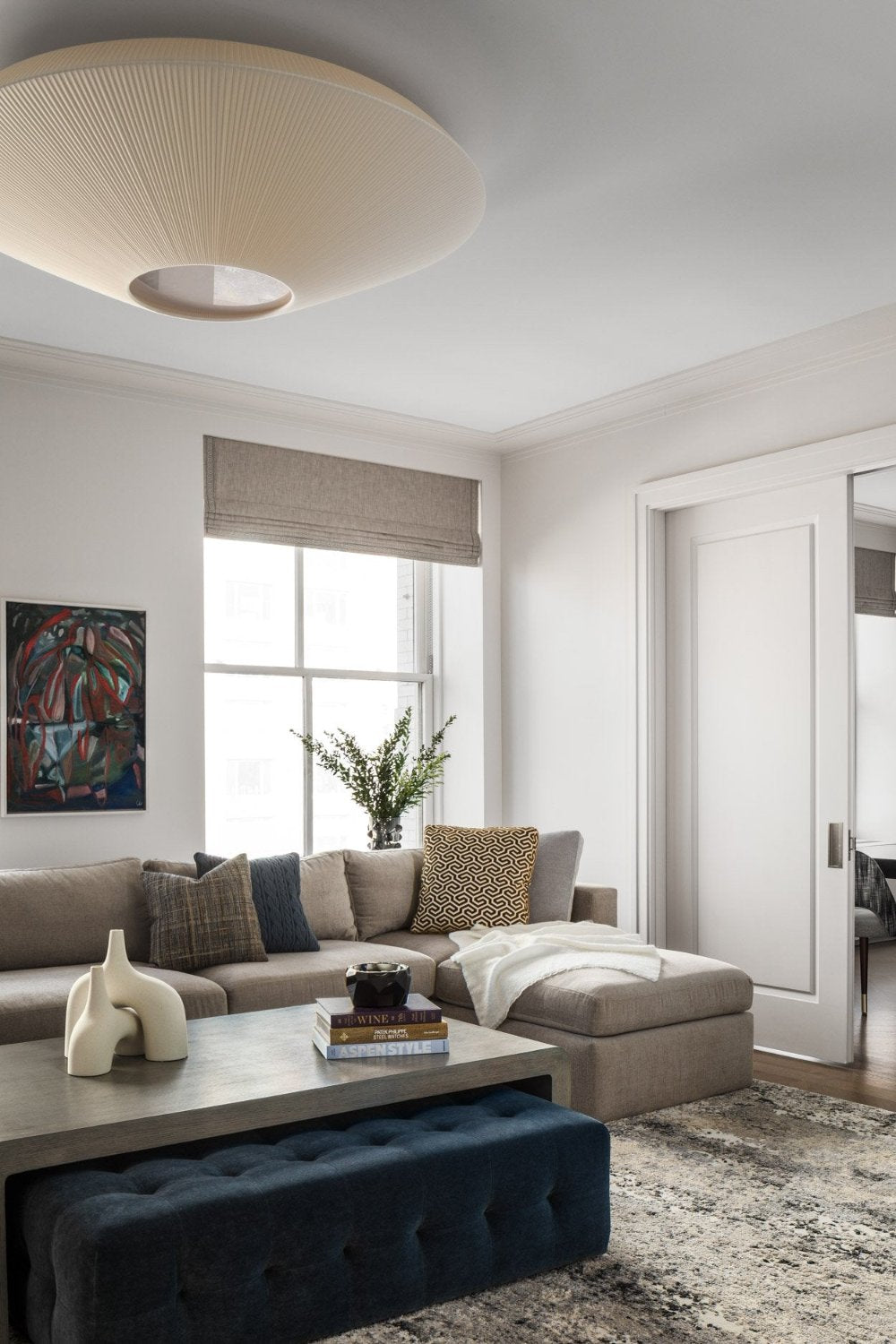 Siam Ceiling, 150 cm, White Ribbons, E27, IP20