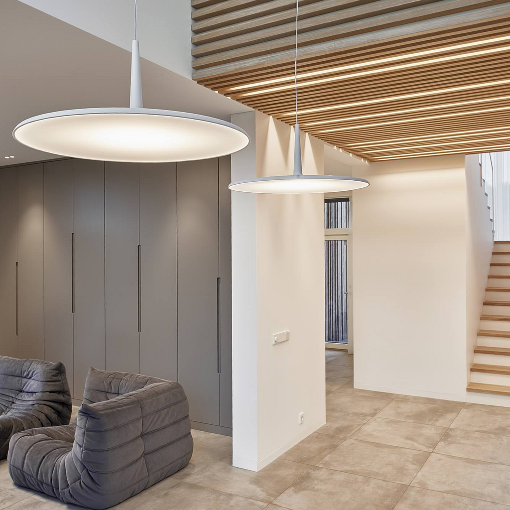 Skan Pendant, 60 cm, White, 13.9W, LED, Dim